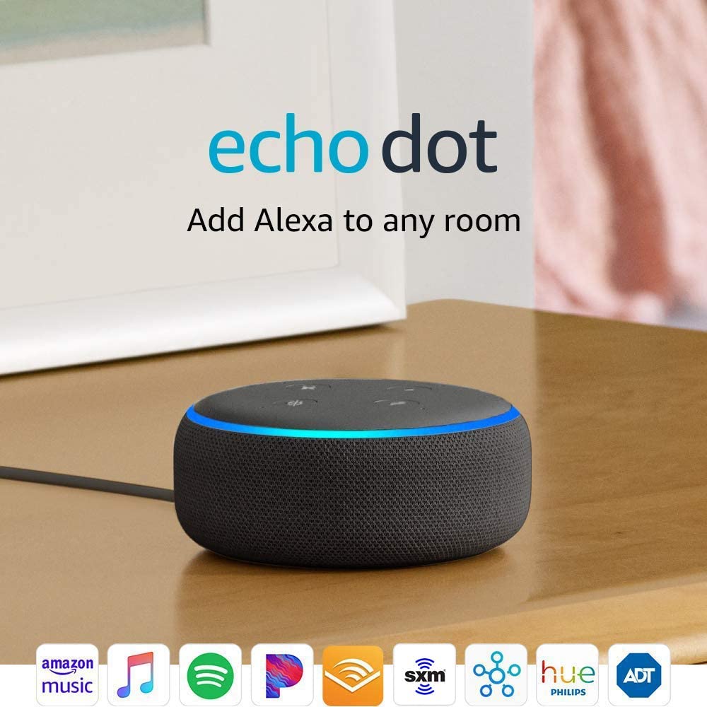 Echo Dot (3rd Gen) - Smart speaker with Alexa - Charcoal Echo Dot (3rd Gen) - Smart speaker with Alexa - Charcoal